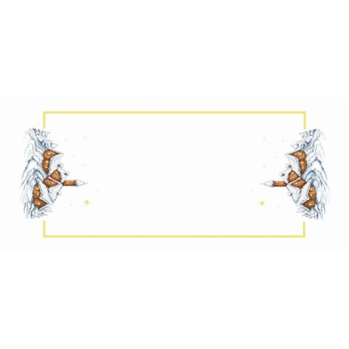 Cross stitch kit - Table unner - Winter village Cross stitch kit - Table unner - Winter village