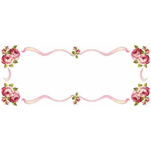 Cross stitch kit - Table runner with roses Cross stitch kit - Table runner with roses