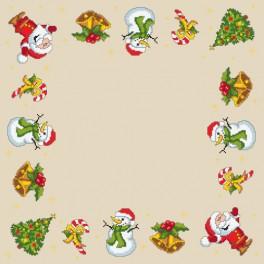 ZU 8344 Cross stitch kit - Christmas napkin
