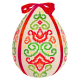 W 8835 Patrón punto de cruz PDF - Huevo de Pascua - arabescos de colores