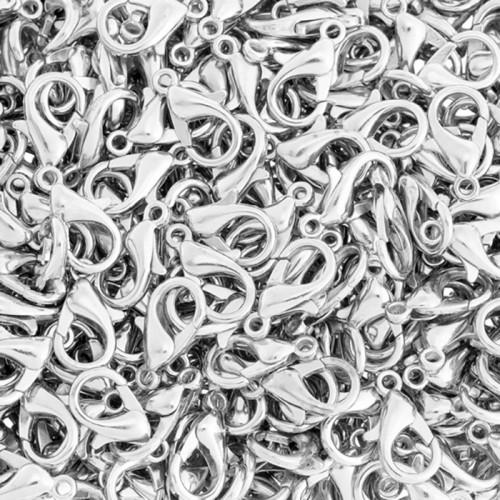 Snap-hook fastener silver colour 12mm Snap-hook fastener silver colour 12mm
