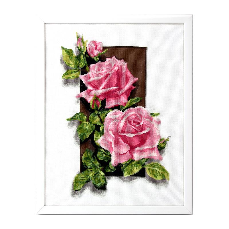 Roses 3D Cross Stitch Pattern
