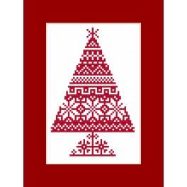 ZUK 8870 Kit with beads - Card - Ethnic Christmas tree