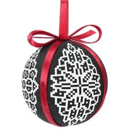 ZU 8863 Cross stitch kit - Christmas ball - Lace
