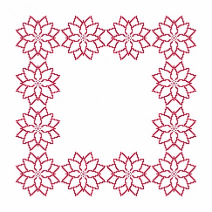 GU 8864-02 Cross Stitch Pattern - Lautana - Tyylillinen joulutähti II