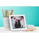 Zn 4379 Cross Stitch -kudoksella - Kissat In Love