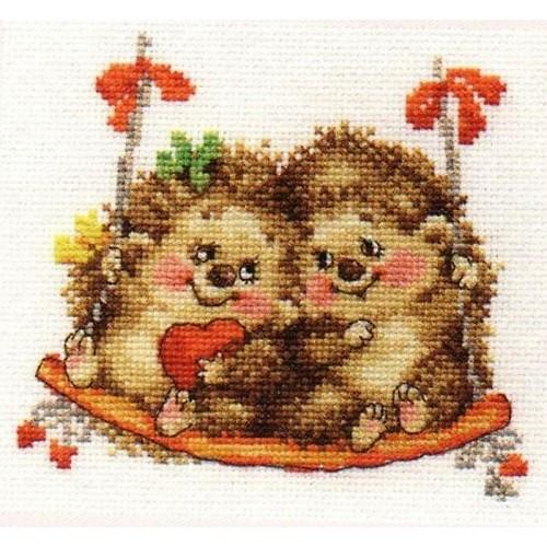 Cross stitch set - On the swing Cross stitch set - On the swing