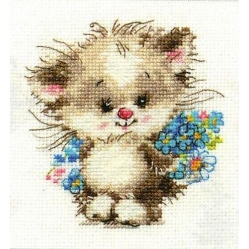 Cross stitch set - To my favourite cat Cross stitch set - To my favourite cat