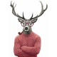Z 8886 keresztszemes készlet - Hipster szarvas