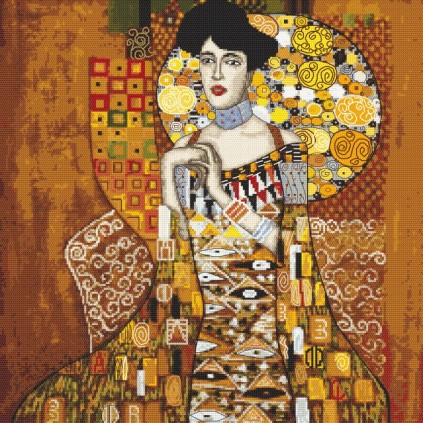 Z 8887 Kit Cross Stitch - Retrato Adele Bloch -Bauer - G. Klimt