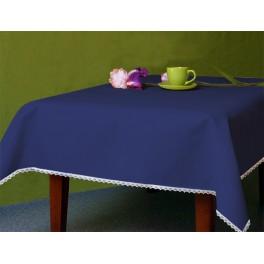 982-08 Tablecloth Aida 110x160 cm (1,2x1,7 yd) navy blue