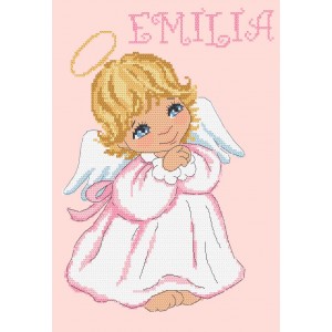 AN 10095 Tapestry Aida - Little angel for a girl
