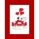 ZU 10111 Cross stitch kit - Card - Honeymoon