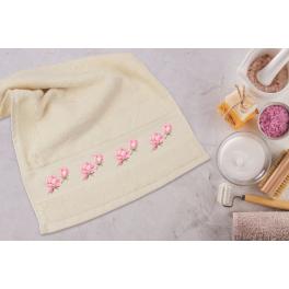 ZU 8741 Cross stitch kit - Towel with lily