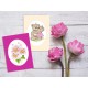 W 8746 Padrão online PDF - Cartão de felicitações - Anemone japonês