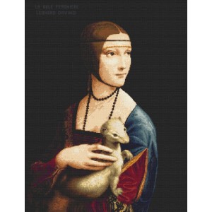 Z 8930 Cross stitch kit - Lady with an Ermine - Leonardo da Vinci