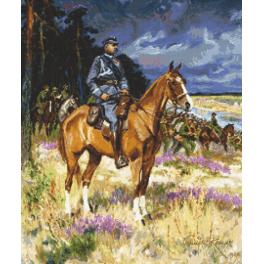 ZN 8920 Cross stitch tapestry kit - Soldier on a horse