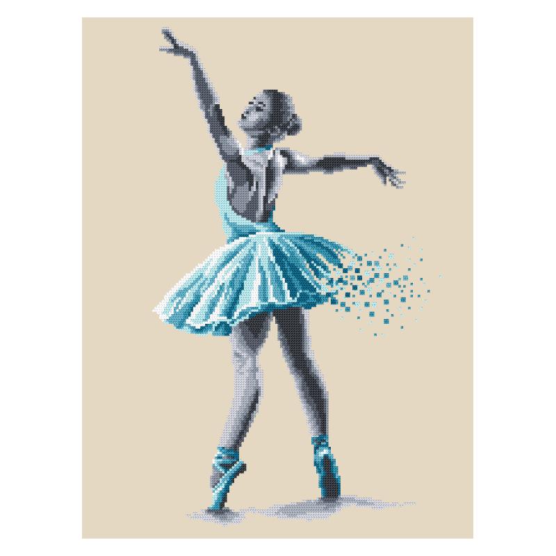 dance Sensual beauty view Counted Cross stitch kit women Ballet dancer