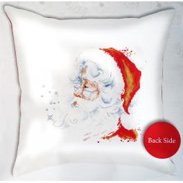 LS PB174 Cross stitch kit - Cushion - Santa Claus