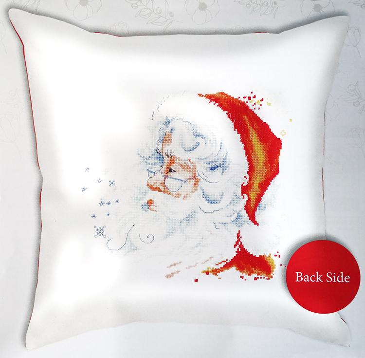 Cross Stitch Kit With Mouline And A Pillowcase Pillow Charming