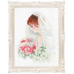 RIO 100/050 Cross stitch kit with mouline, beads and ribbons - Bride