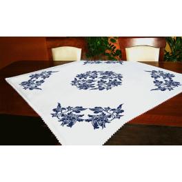 ZU 8937 Cross stitch kit - Tablecloth - Chinese porcelain I