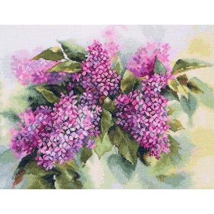 Ali 2-45 Cross Stitch Kit - Vesiväri lila