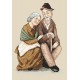 AN 10159 Tapisserie Aïda - Grand-mère et grand-père