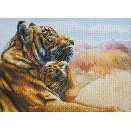 NCP 3208 Cross stitch kit with printed background - Mother's care