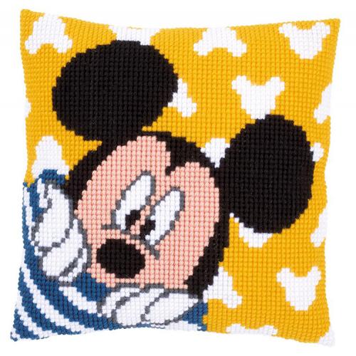 Cross stitch kit - Pillow - Mickey peek-a-boo Cross stitch kit - Pillow - Mickey peek-a-boo