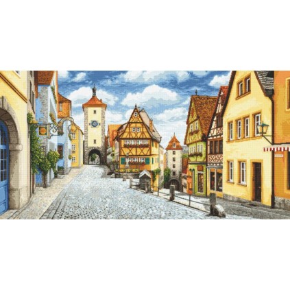 En 8975 Tapestry Aida - Pittoreske Rothenburg
