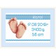 GC 8971-02 Padrão de ponto cruz impresso - Certificado de nascimento - menino