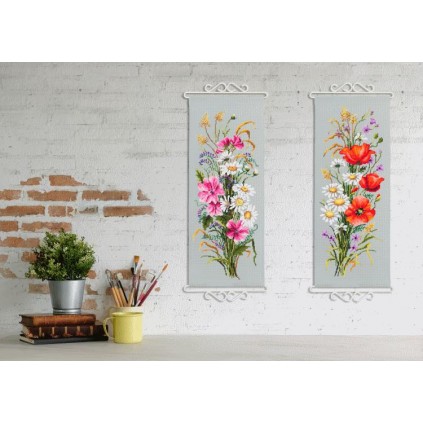 ZK 10214 Kit med perler - haug med ville blomster