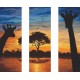 ZN 8976-04 Kit tappezzeria punto croce - Energia dell&#39;Africa - trittico