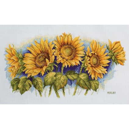 Mer K -125 Cross Stitch Kit - Bright Sunflowers