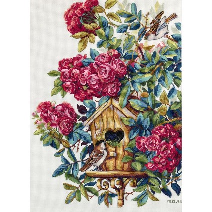 Mer K -150 Cross Stitch Kit - Rose Bush