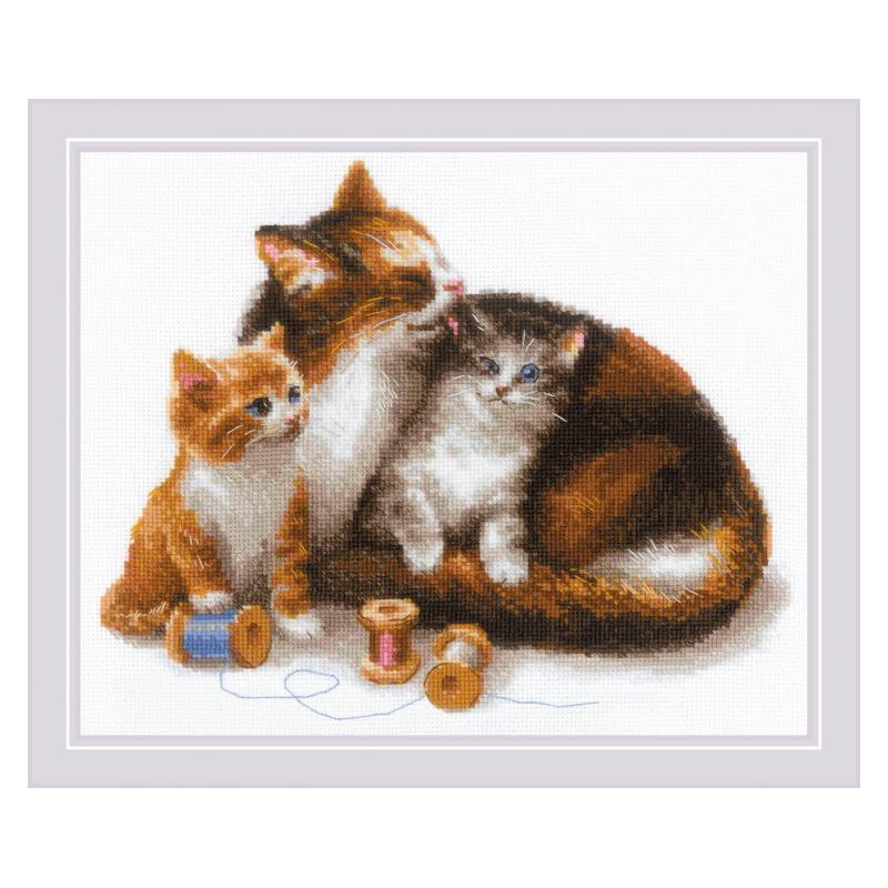 Cat Ornament Cloisonne in Yarn Basket 56451 47