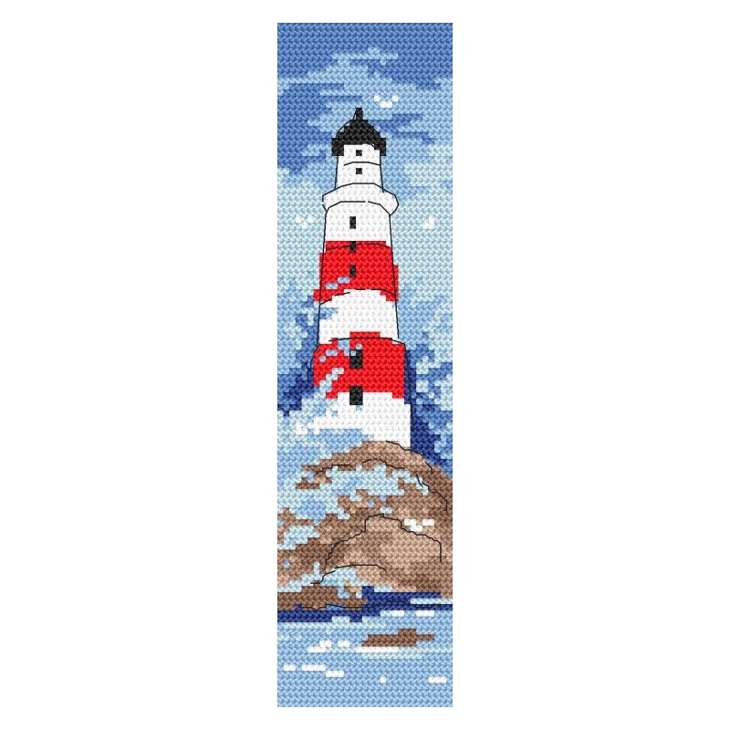 Lighthouse Scenery Counted Cross Stitch Bookmarks Kits Double