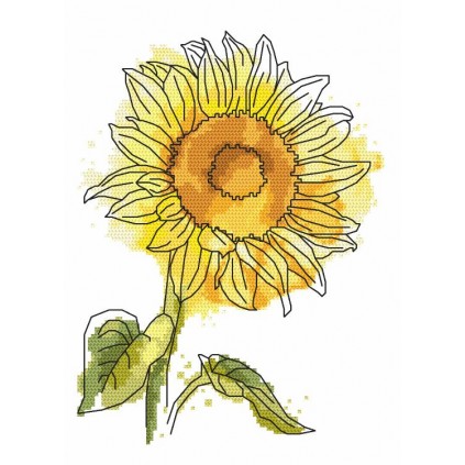 ZN 10225 Kit tapiz punto de cruz - Precioso girasol