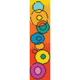 ZU 10187 Cross stitch kit - Bookmark - Game of colours
