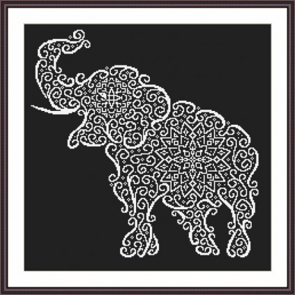 Z 8984 Cross Stitch Kit - Lace Elephant