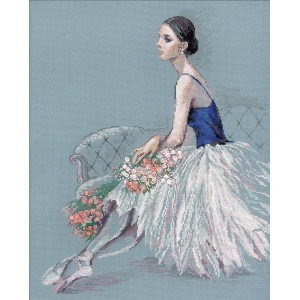 RIO 100/054 Cross stitch kit with mouline - Ballet dancer