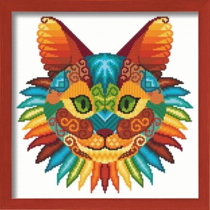The Cat Tapestry Cross Stitch Pattern PDF