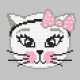 GC 10244 Cross stitch pattern on paper - Mischievous kitty