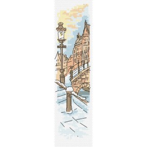 Zu 10405 Cross Stitch Kit - Kirjanmerkki - Rakastajien silta