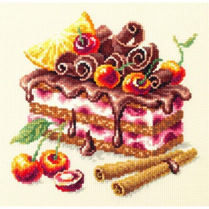 MN 120-072 Cross Stitch Kit - Cherry Cake