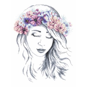 W 10247 Σχέδιο Cross Stitch PDF - Winter Lady