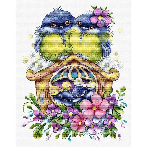 Cross stitch kit - Happy family Cross stitch kit - Happy family