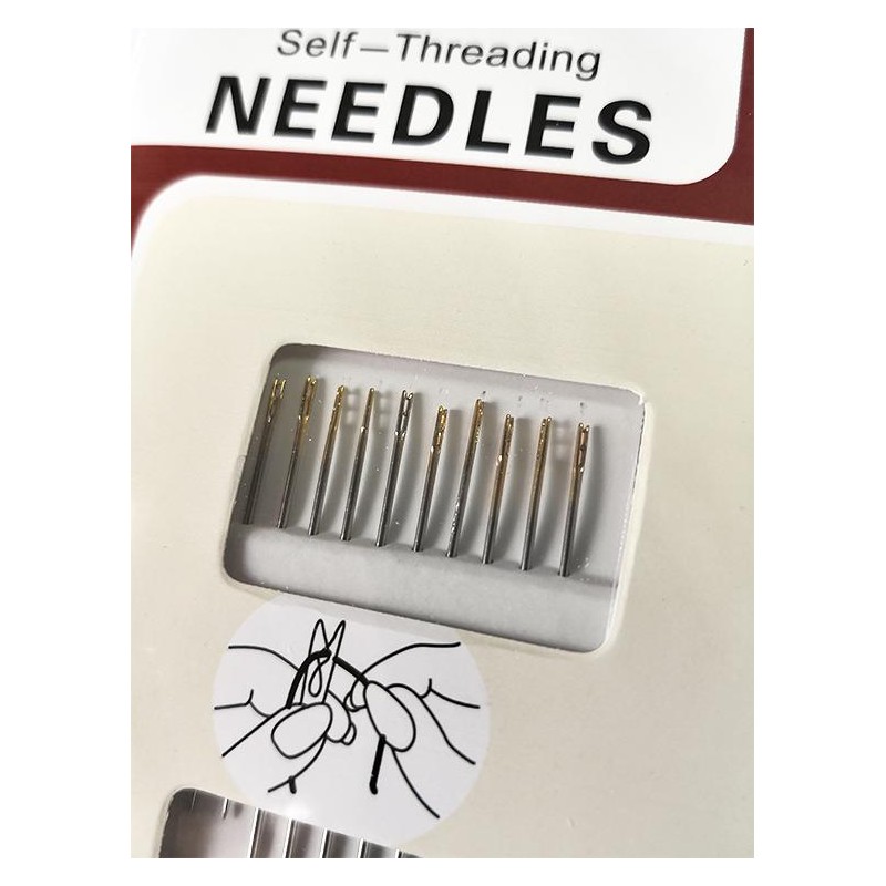 Self-threading needles 12 pcs - Coricamo