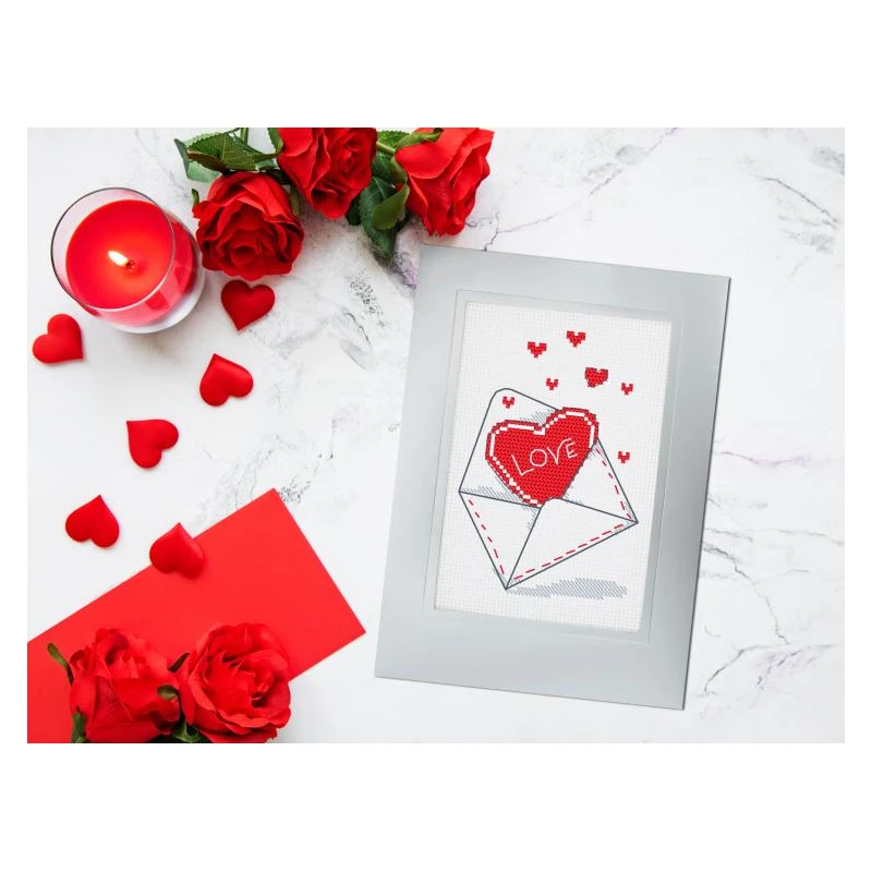 Red Heart Cards with Blossom Envelopes